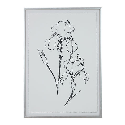 Silver Foil Floral II image 073760B