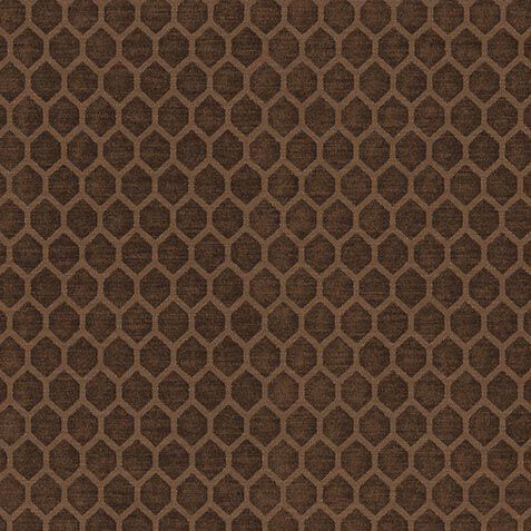 Hex Chocolate Fabric By the Yard image 70776