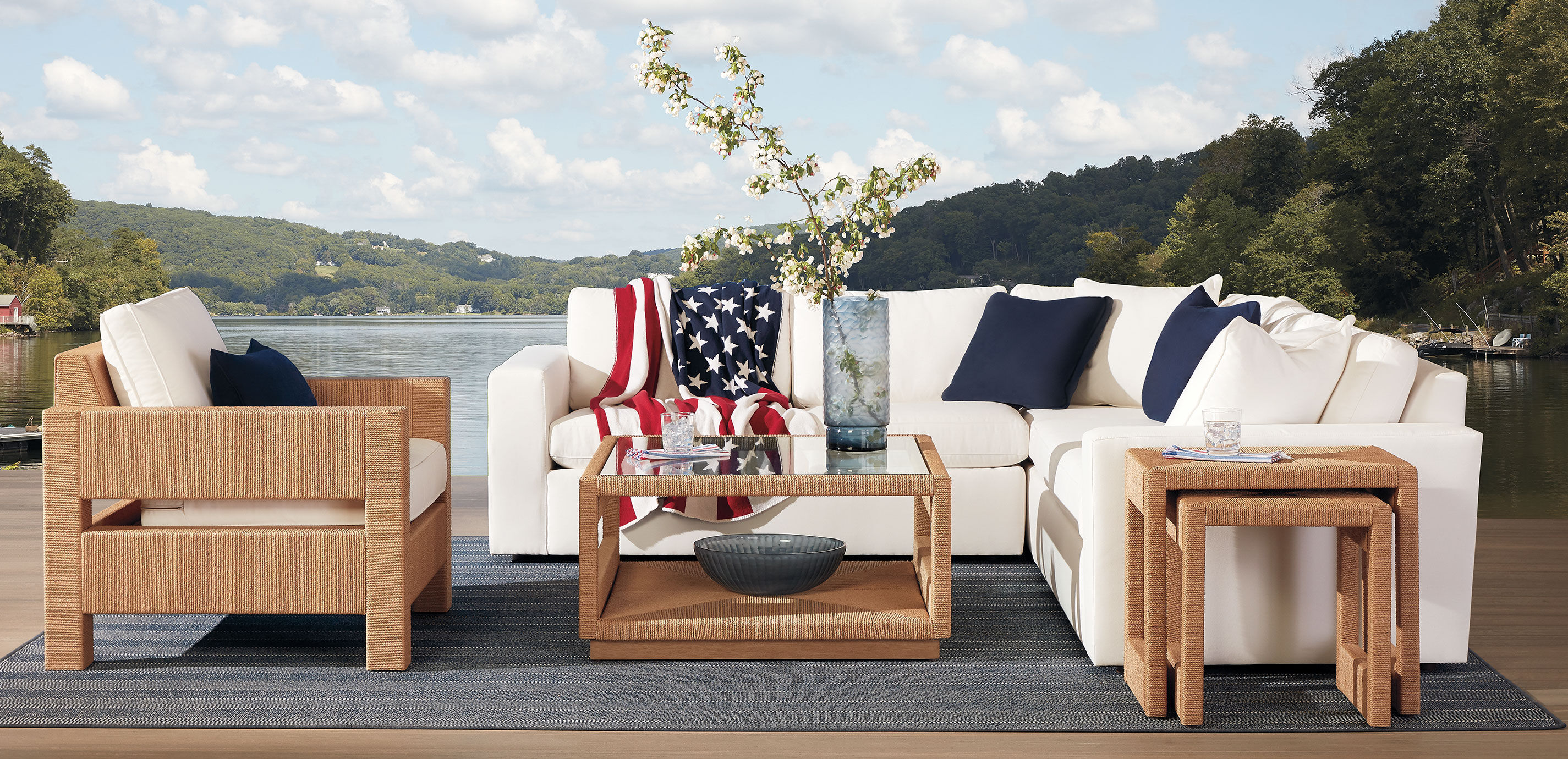 American Flag Recycled Cotton Throw_6