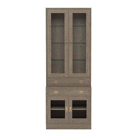 Callum Single Bookcase, Glass Doors image 359341G