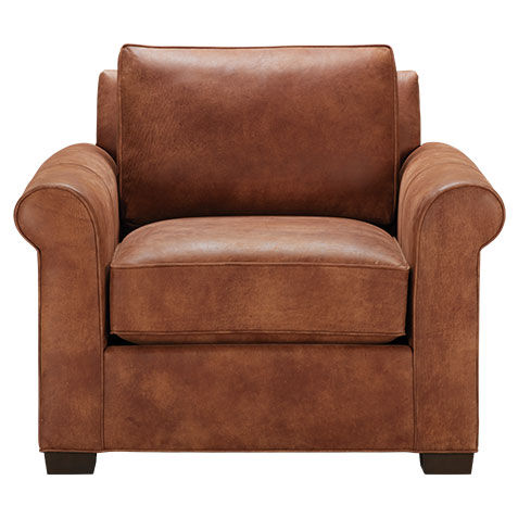 Spencer Roll-Arm Leather Chair image spencerRAchairLTH