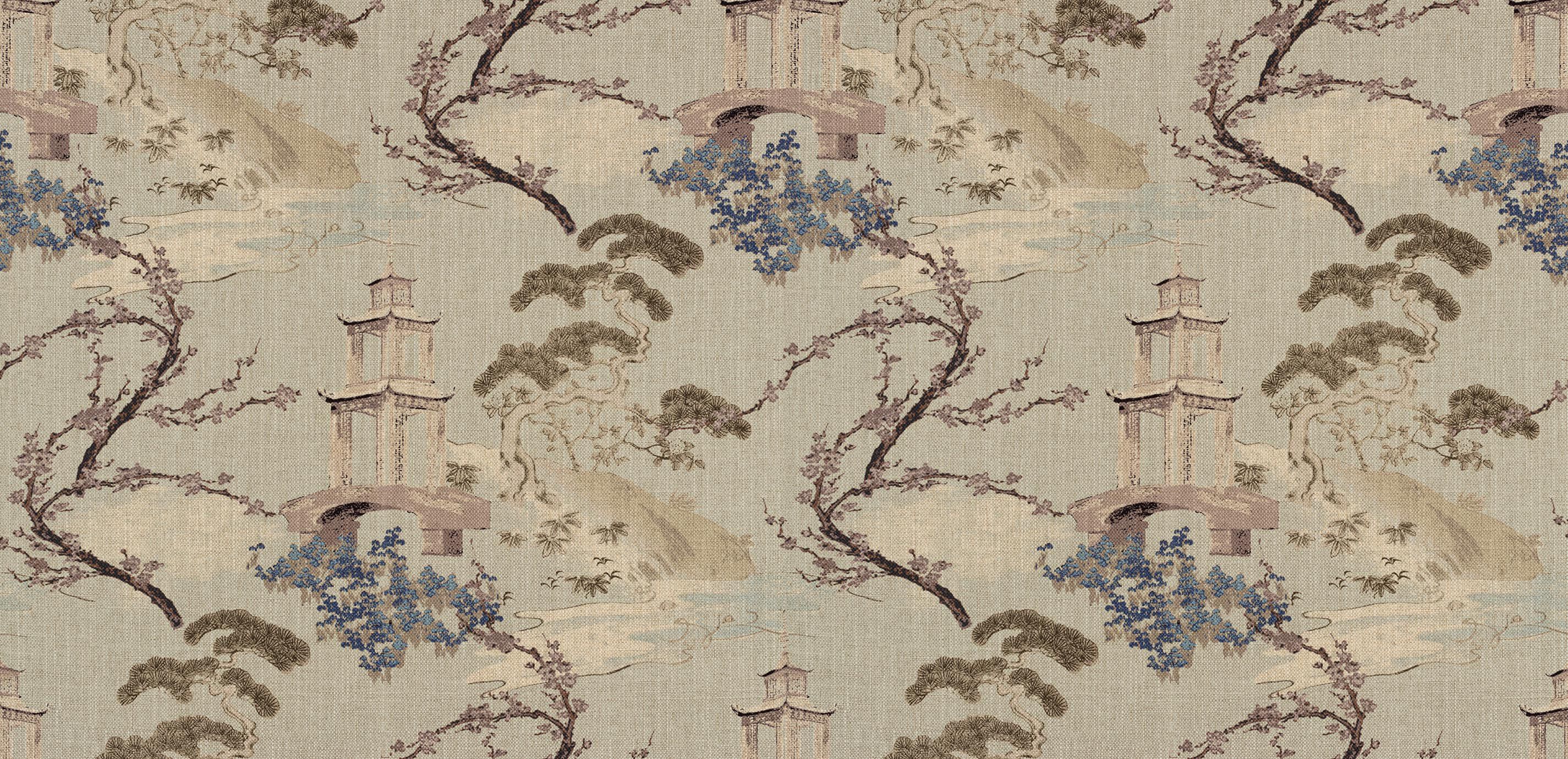 Zen Garden Vapor Fabric By the Yard
