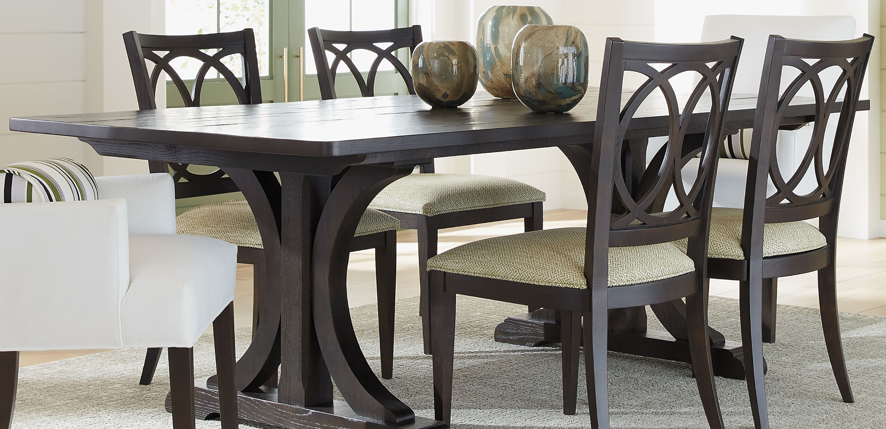 Corin Rough-Sawn Trestle Dining Table_7