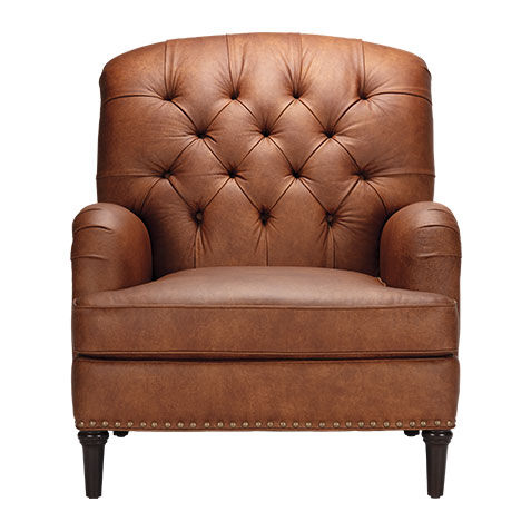 Reede Tall-Back Leather Club Chair image 722169