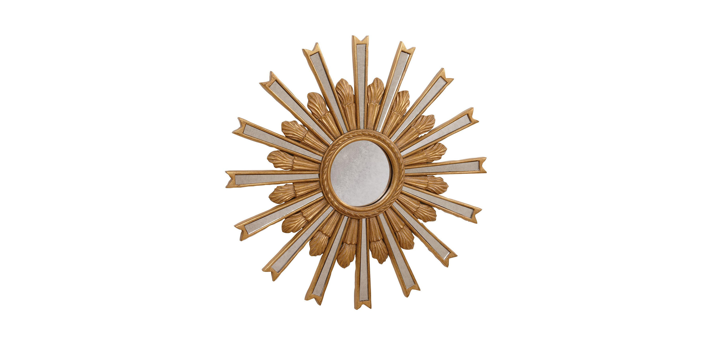 20" Gold Starburst Mirror