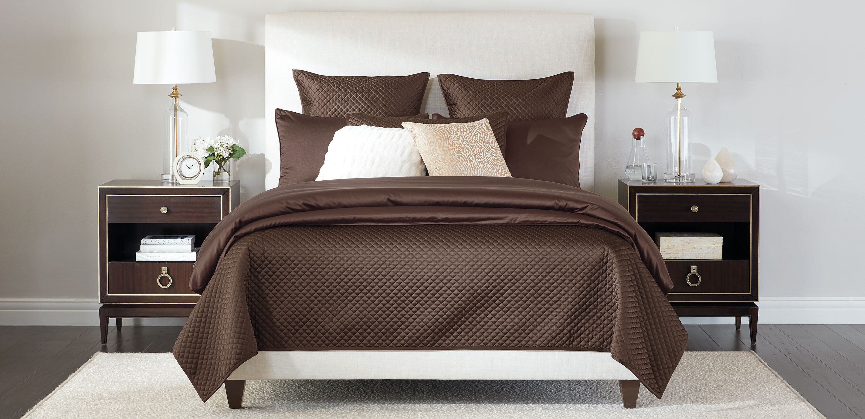 Salena Quilted Euro Sham, Espresso_2