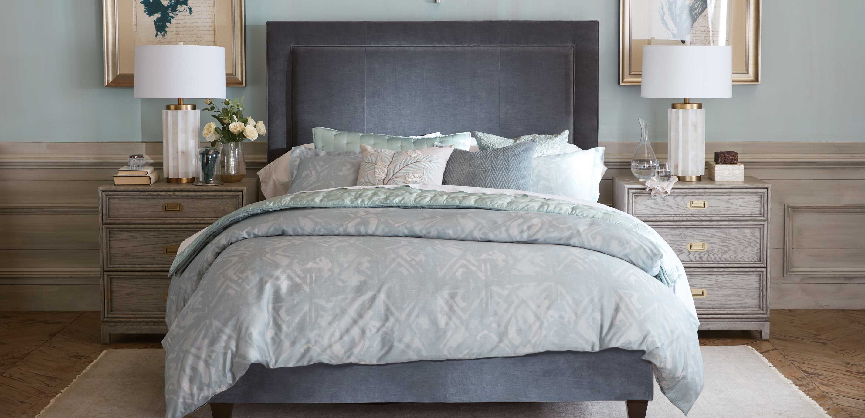 Saydie Printed Full/Queen Duvet Cover_1