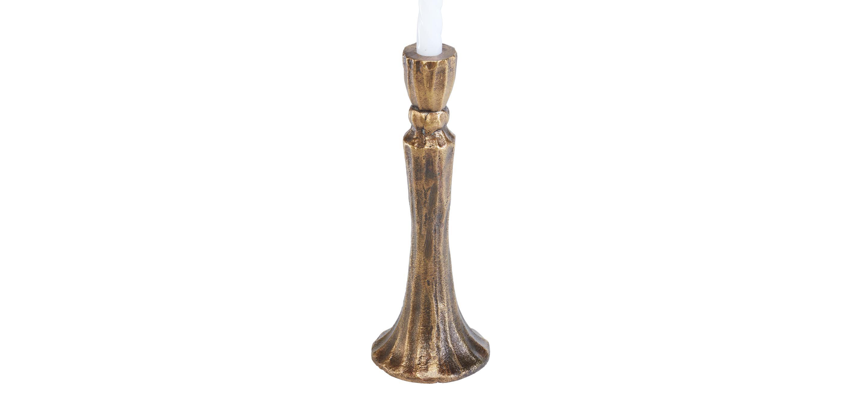 Caspius Antique Brass Candlestick
