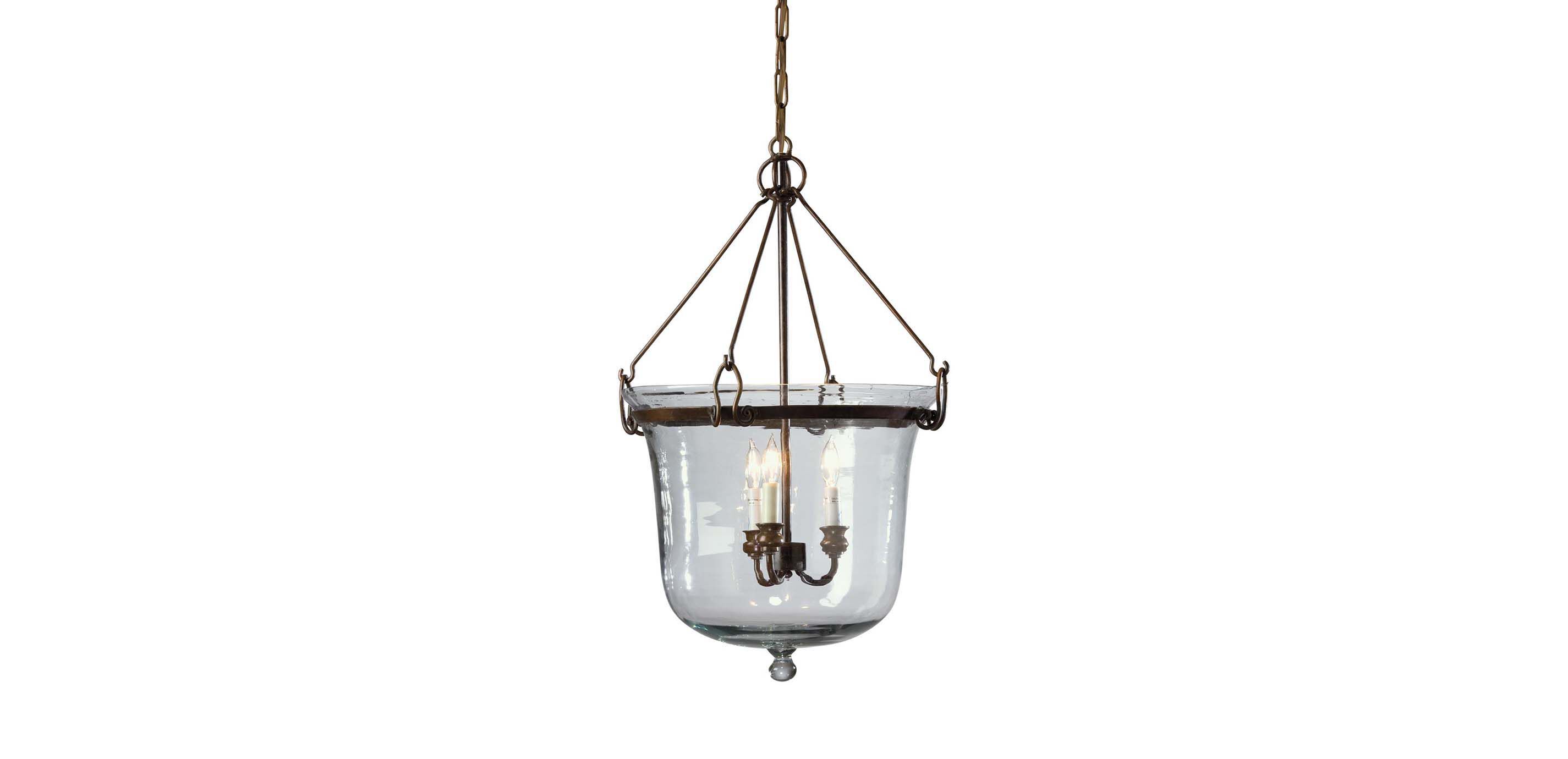 Glass Cloche Chandelier
