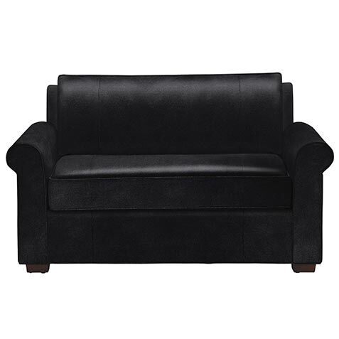 Spencer Roll-Arm Leather Chair-and-a-Half image spencerchhflthra