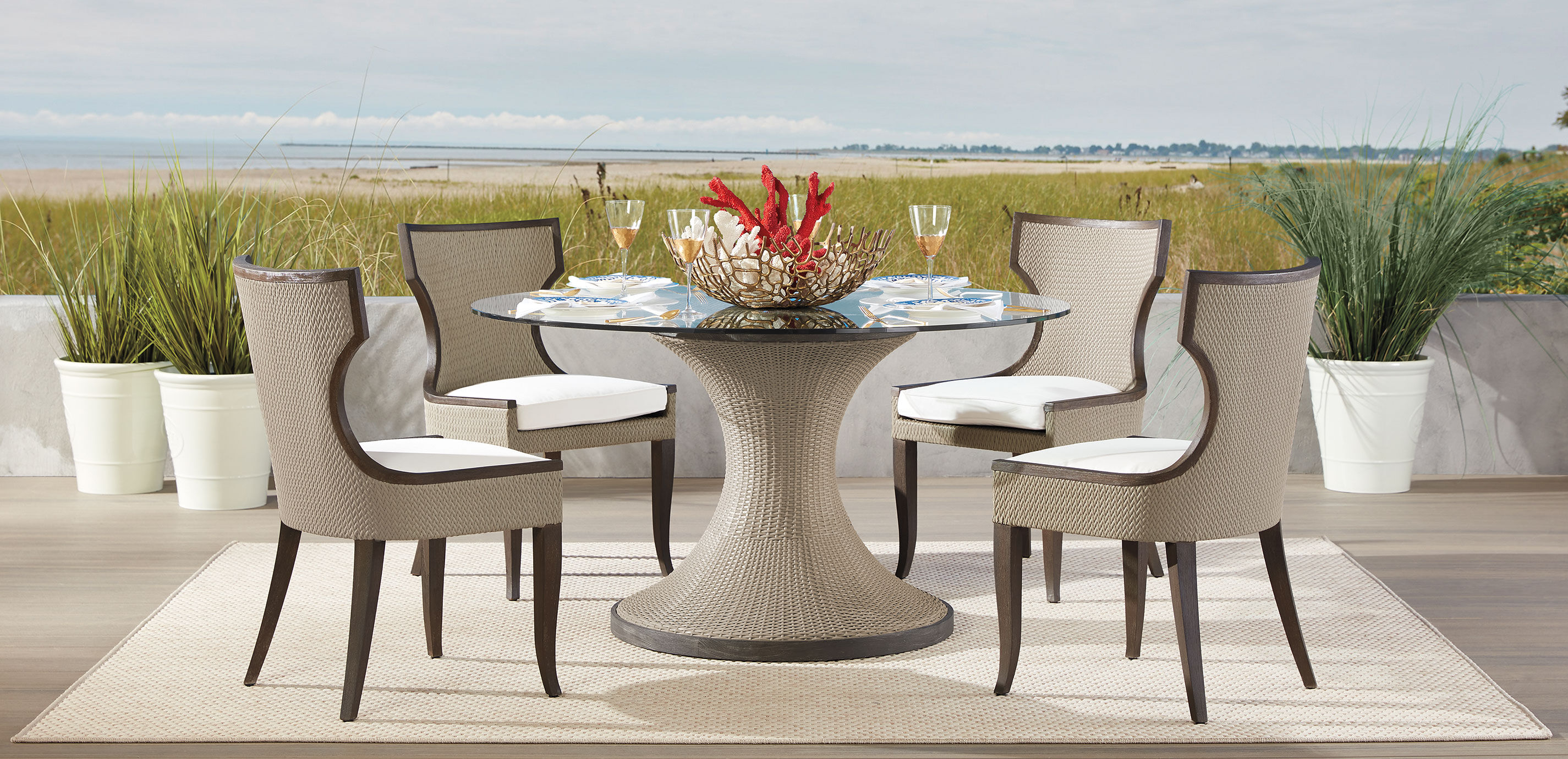 Somerly Klismos Outdoor Dining Chair