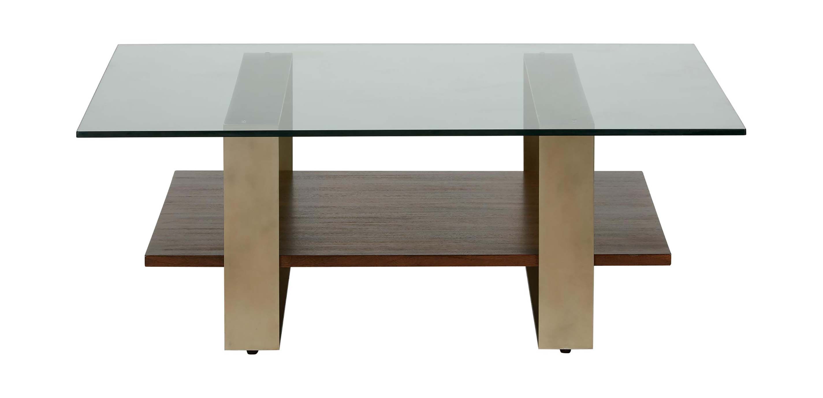 Rosemoor Square Glass-Top Coffee Table