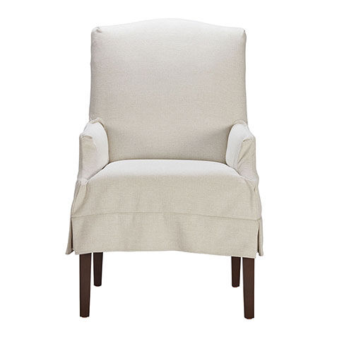 Cassian Slipcovered Dining Armchair image 332298