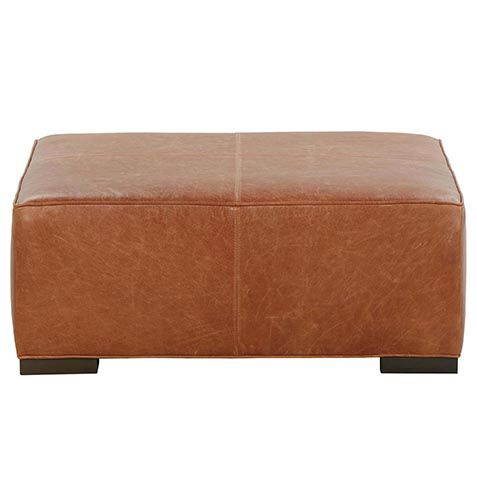 Miles Leather Cocktail Ottoman image mileslthott