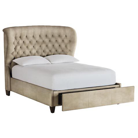 Woolson Leather Tufted Storage Bed image woolsonlthstorage