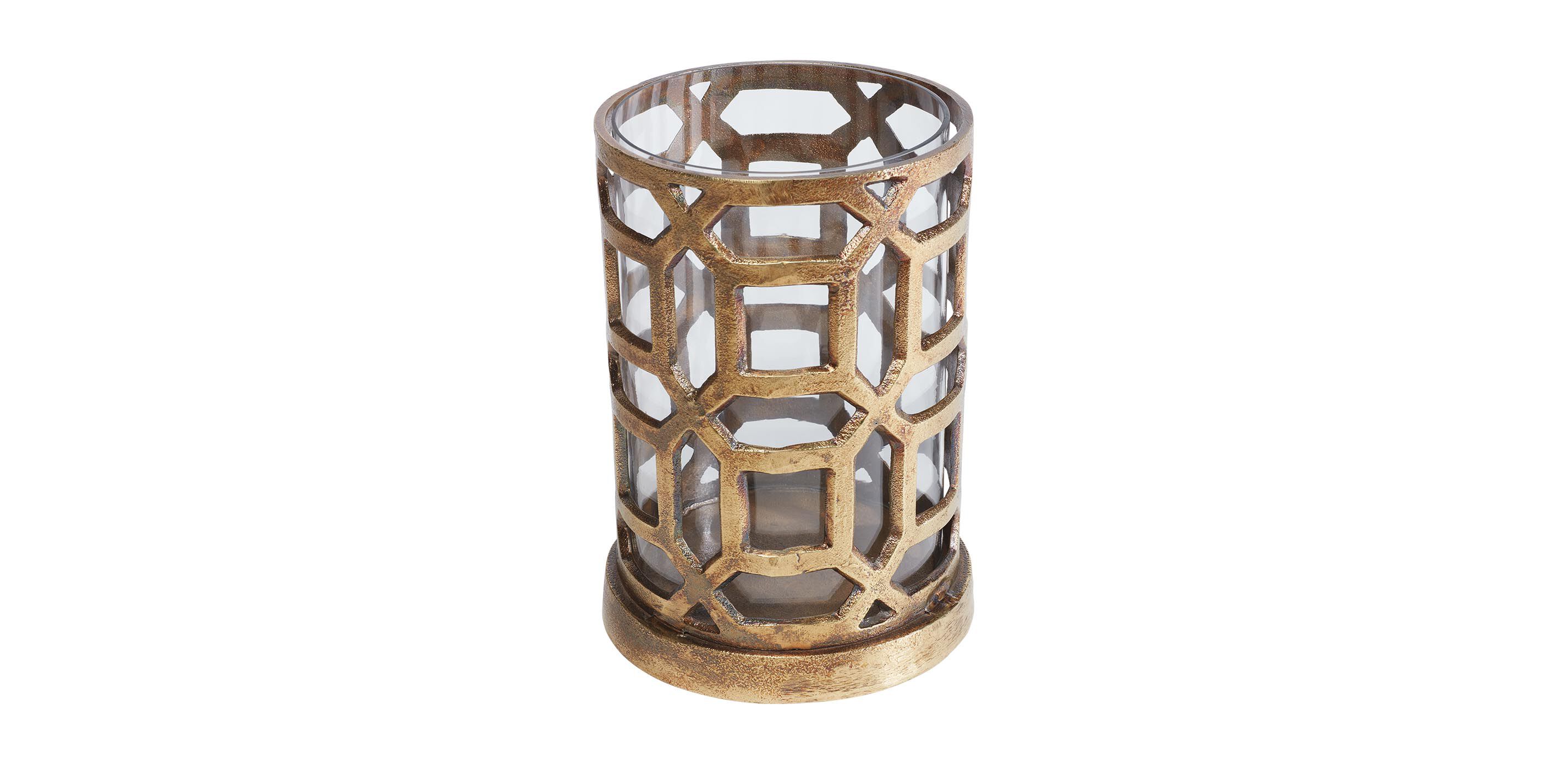 Bennie Antique Brass Hurricane