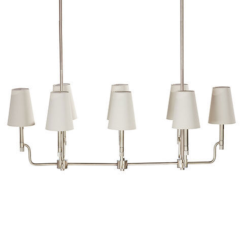 Turnbull Linear Chandelier, Polished Nickel image 093058