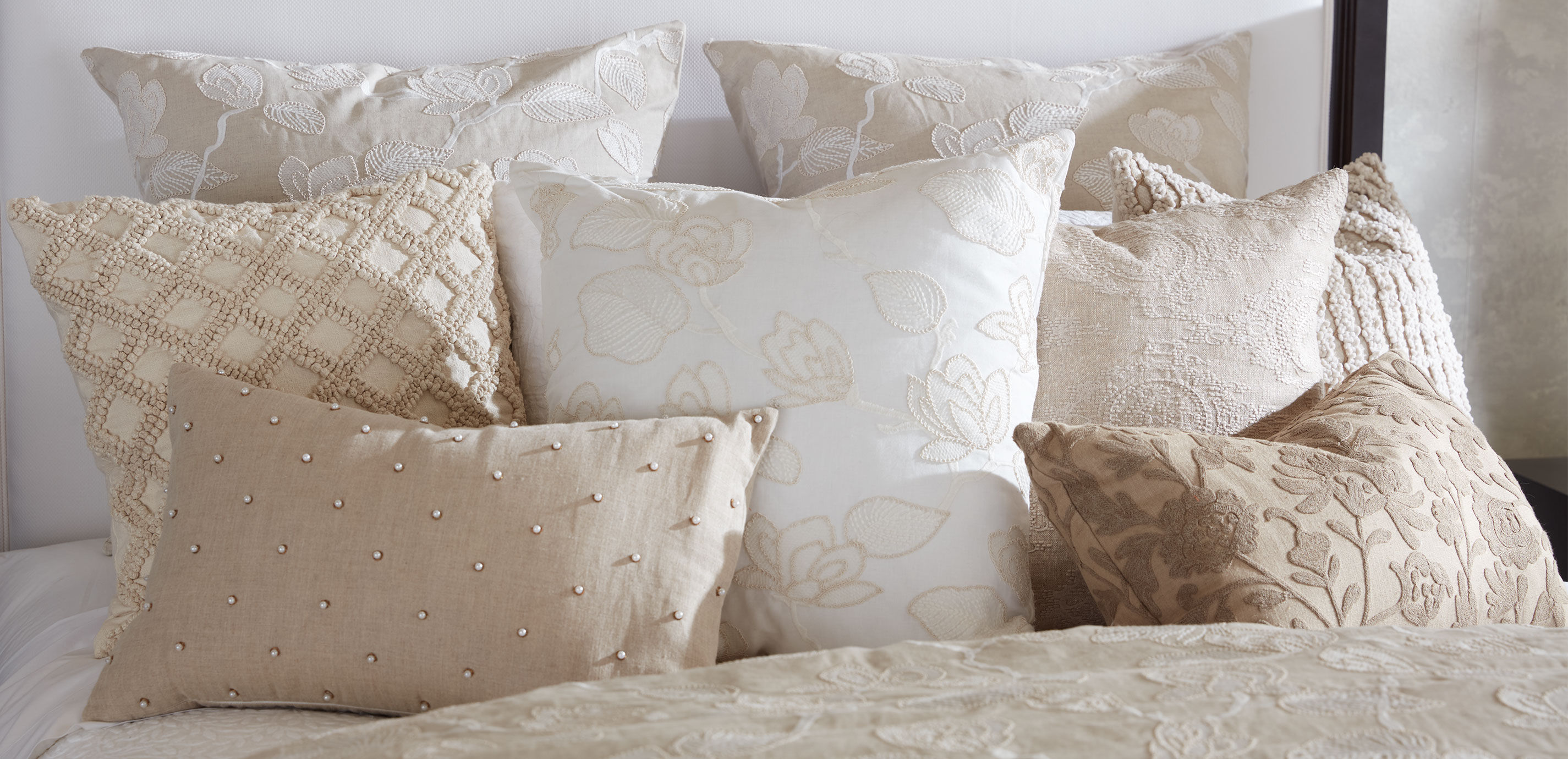 Linen-Blend Floral Embroidered Euro Sham_5