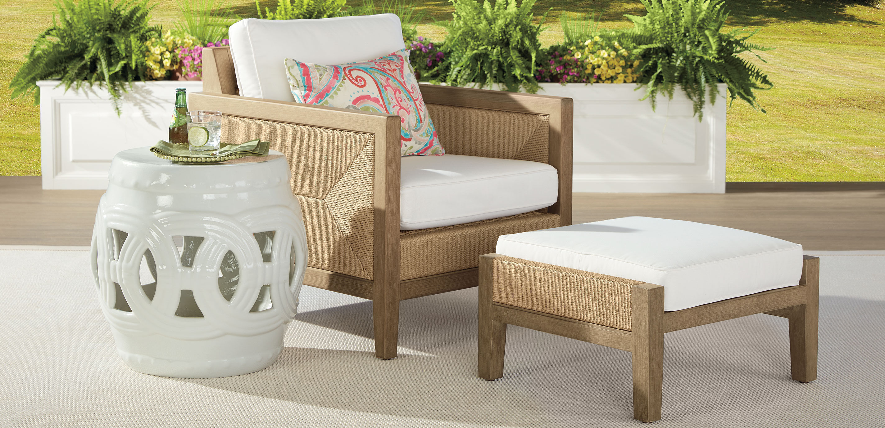 Mylos Outdoor Ottoman
