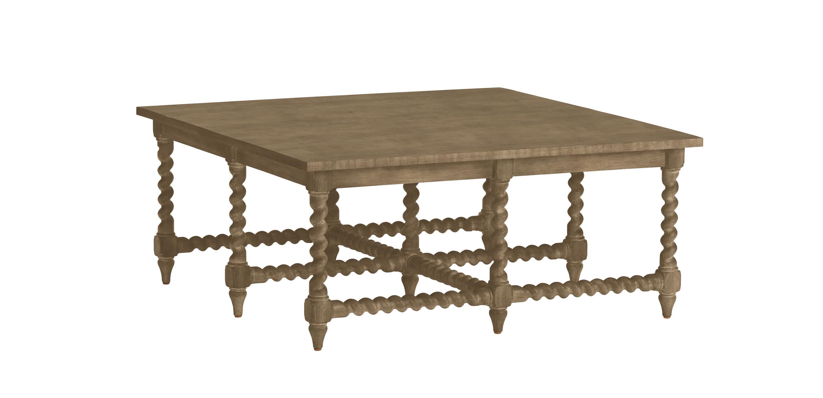 Madalynn Square Barley Twist Coffee Table