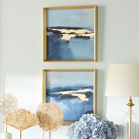 Gold and Blue Sea I Product Tile Hover Image 073244A