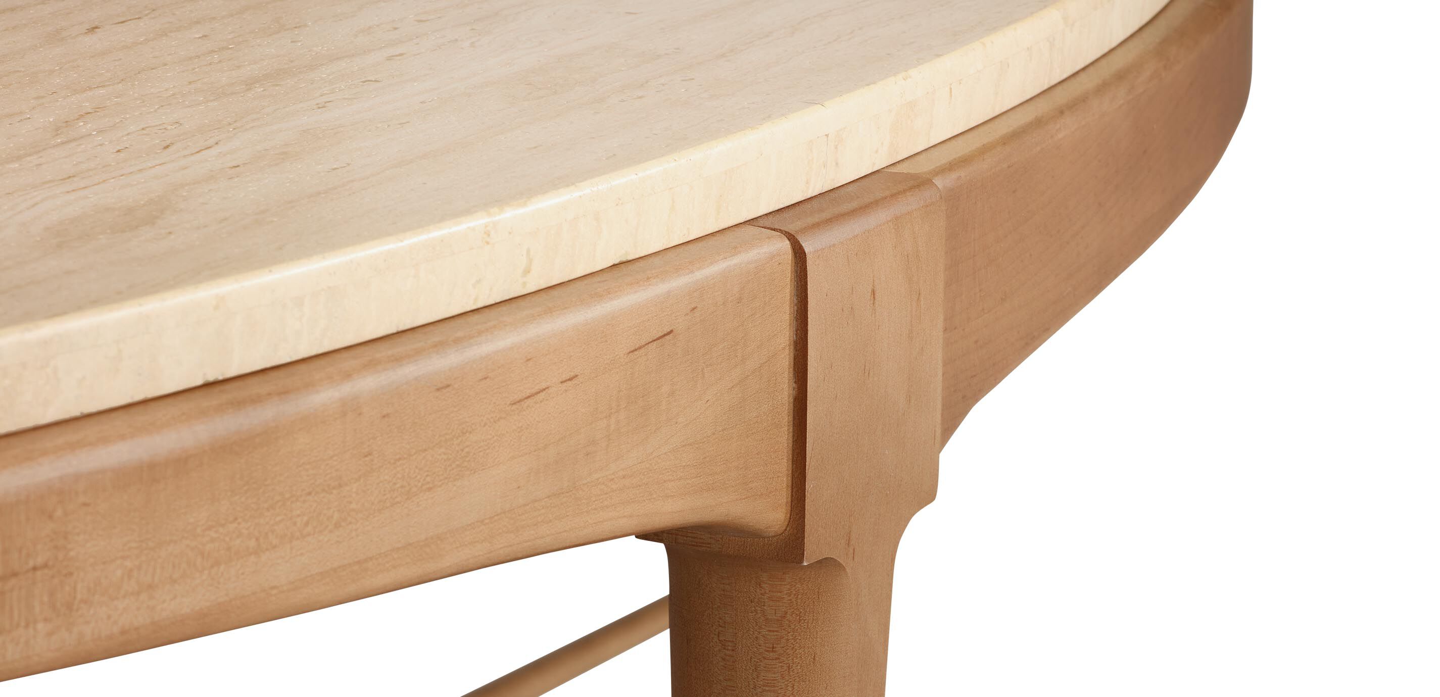Draper Oval Travertine Coffee Table_4