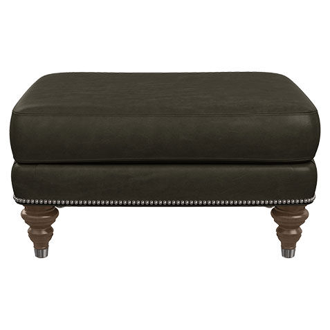 Hyde Leather Ottoman image 727070