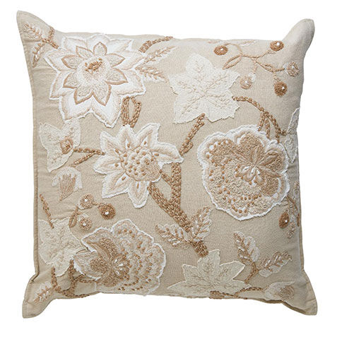 Embroidered Blossom Pillow image 062412