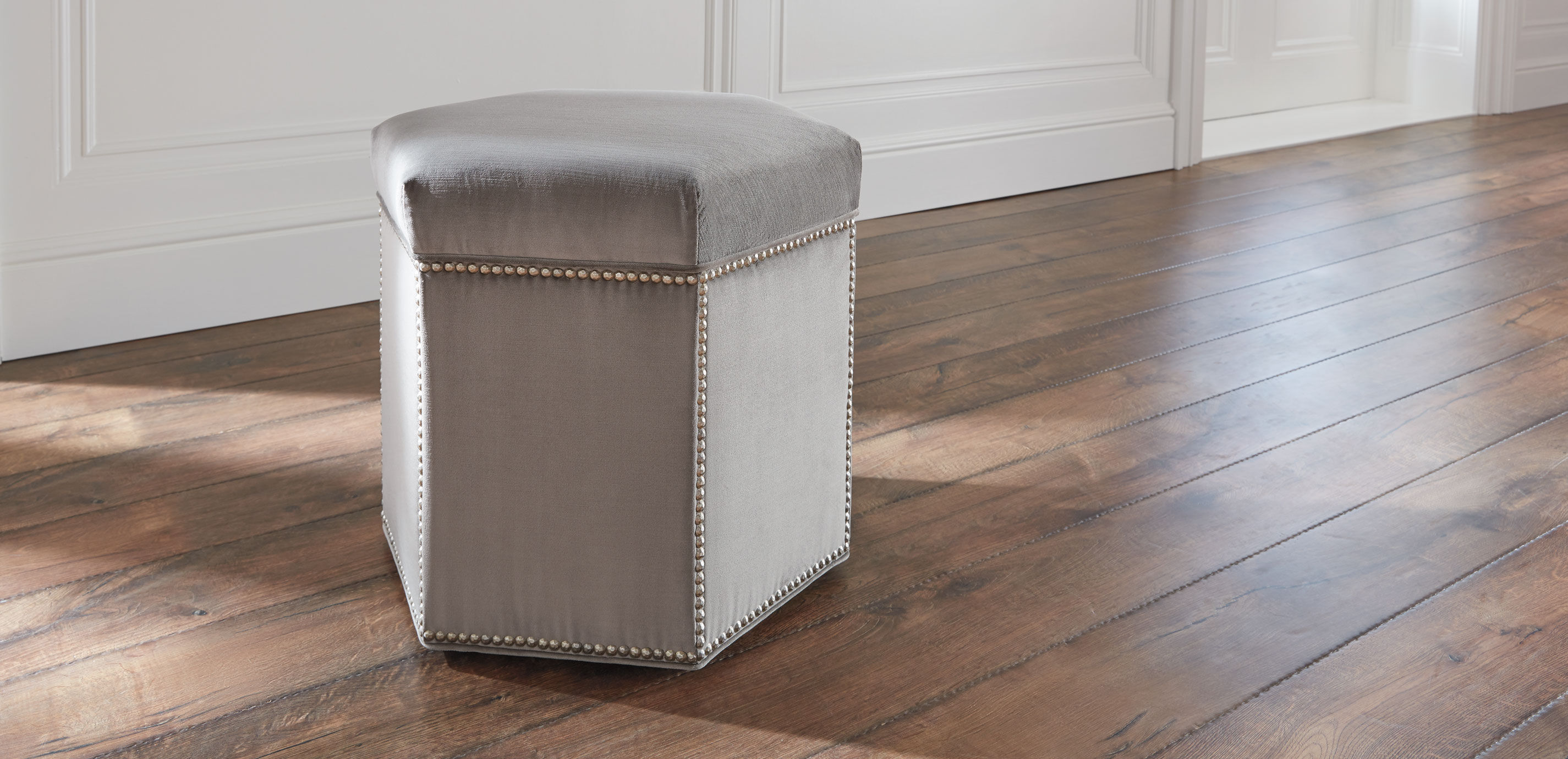 Viviette Hexagon Ottoman_2