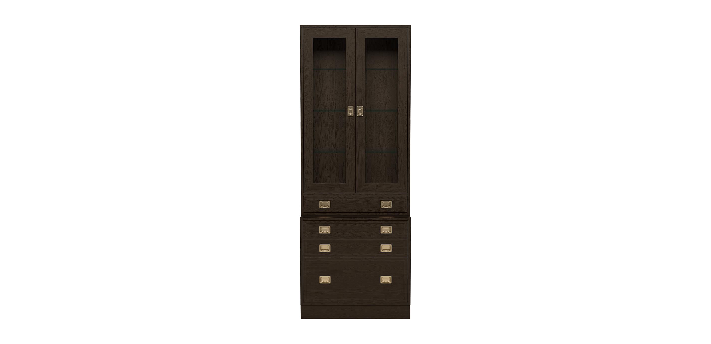 Callum Library Bookcase with File Cabinet