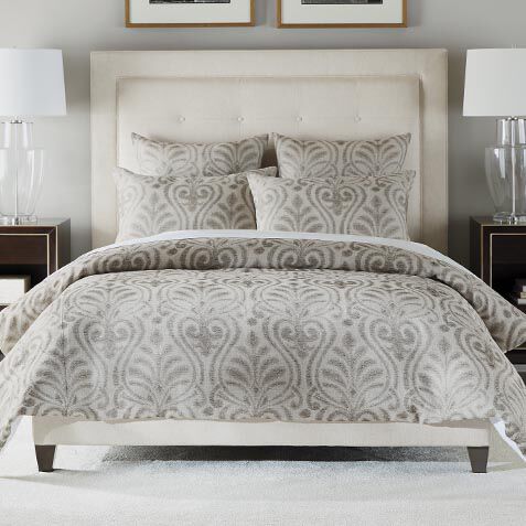 Washed Linen Scroll Duvet Cover image 032627