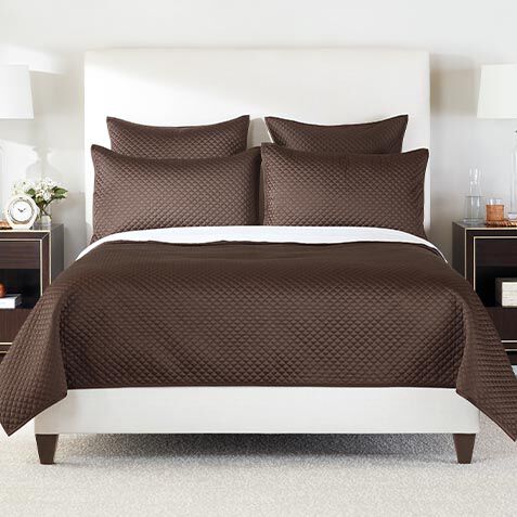 Salena Quilted Coverlet and Shams Set, Espresso image 032015SETESP