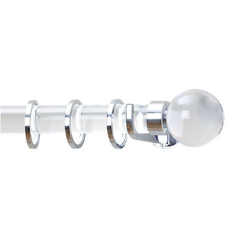 Acrylic Drapery Hardware Set with Ball Finial image acrylicball