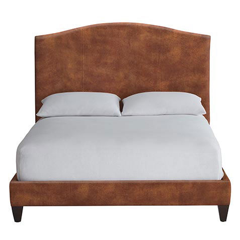 Rania Custom Leather Bed image ranialthupholstered