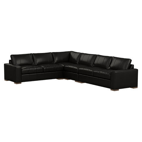 Conway Four-Piece Leather Sectional image 727788G4