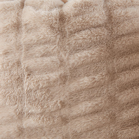 Ruched Faux Fur Pillow Product Tile Hover Image 061866MST