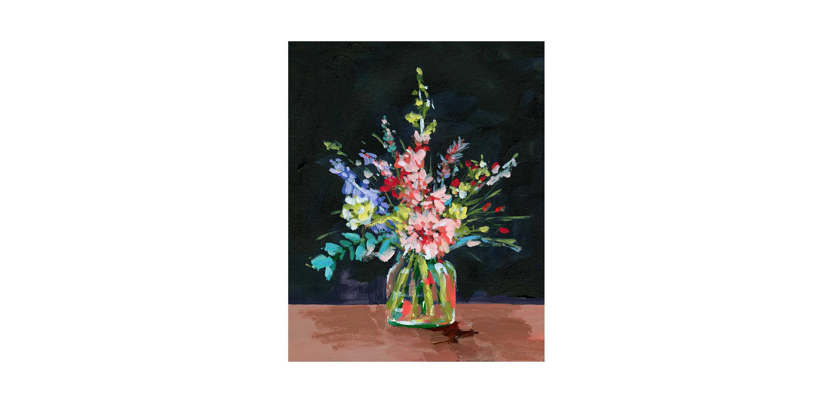 Bottle & Flowers II