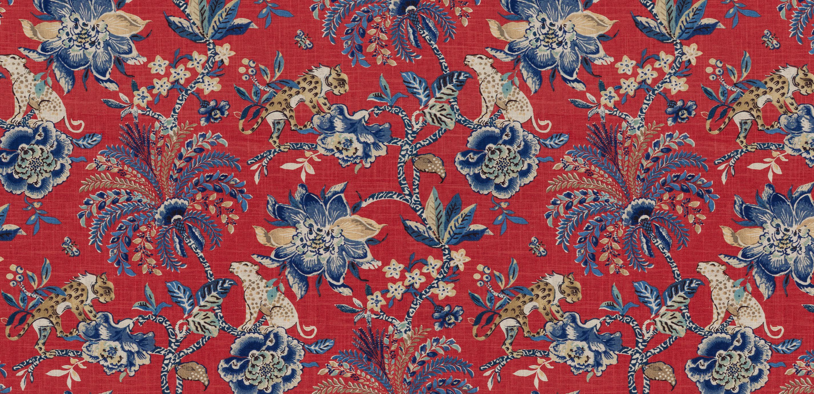 Leopold Crimson Fabric Swatch