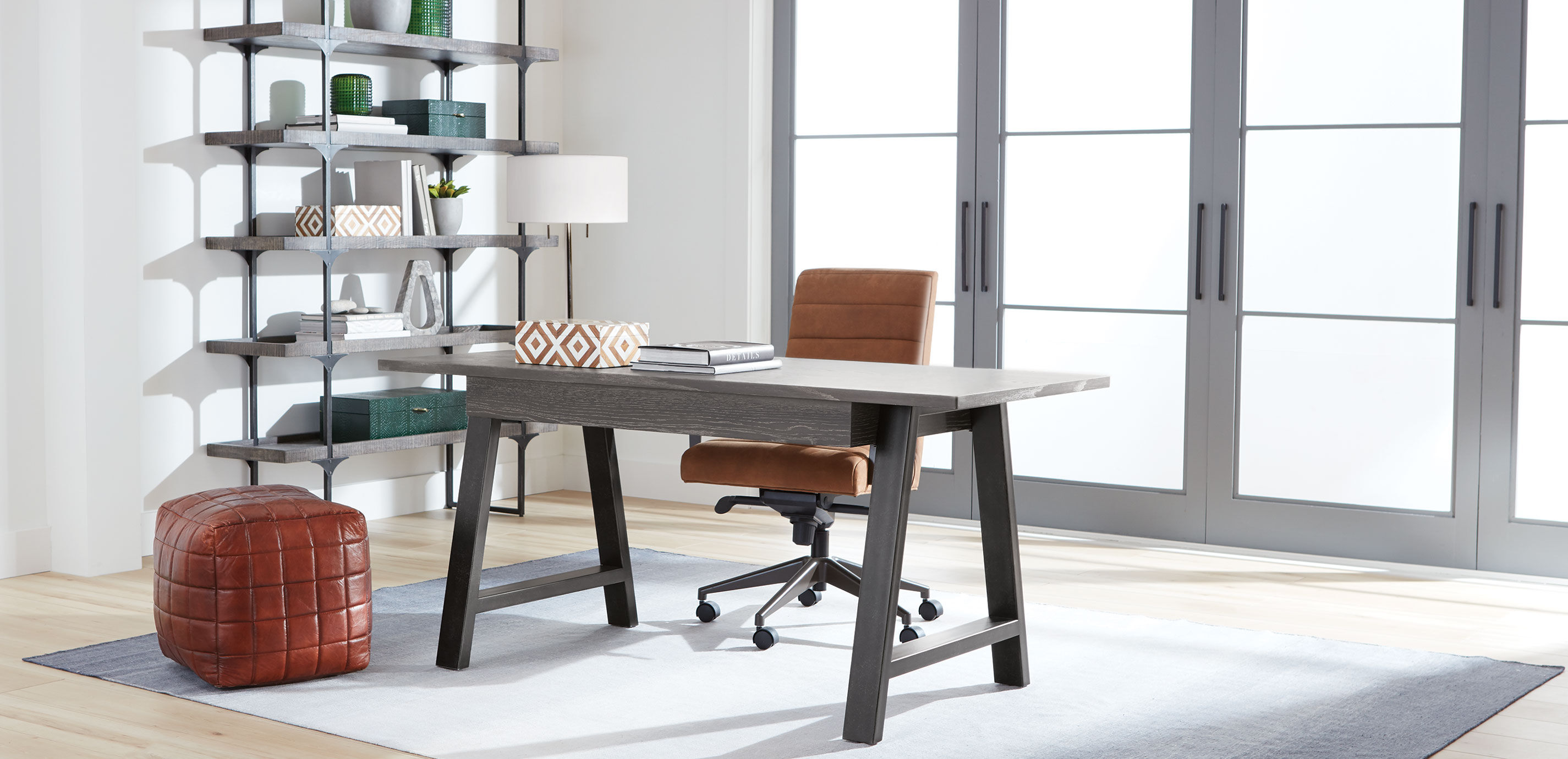 Slater Leather Channel-Back Desk Chair_6