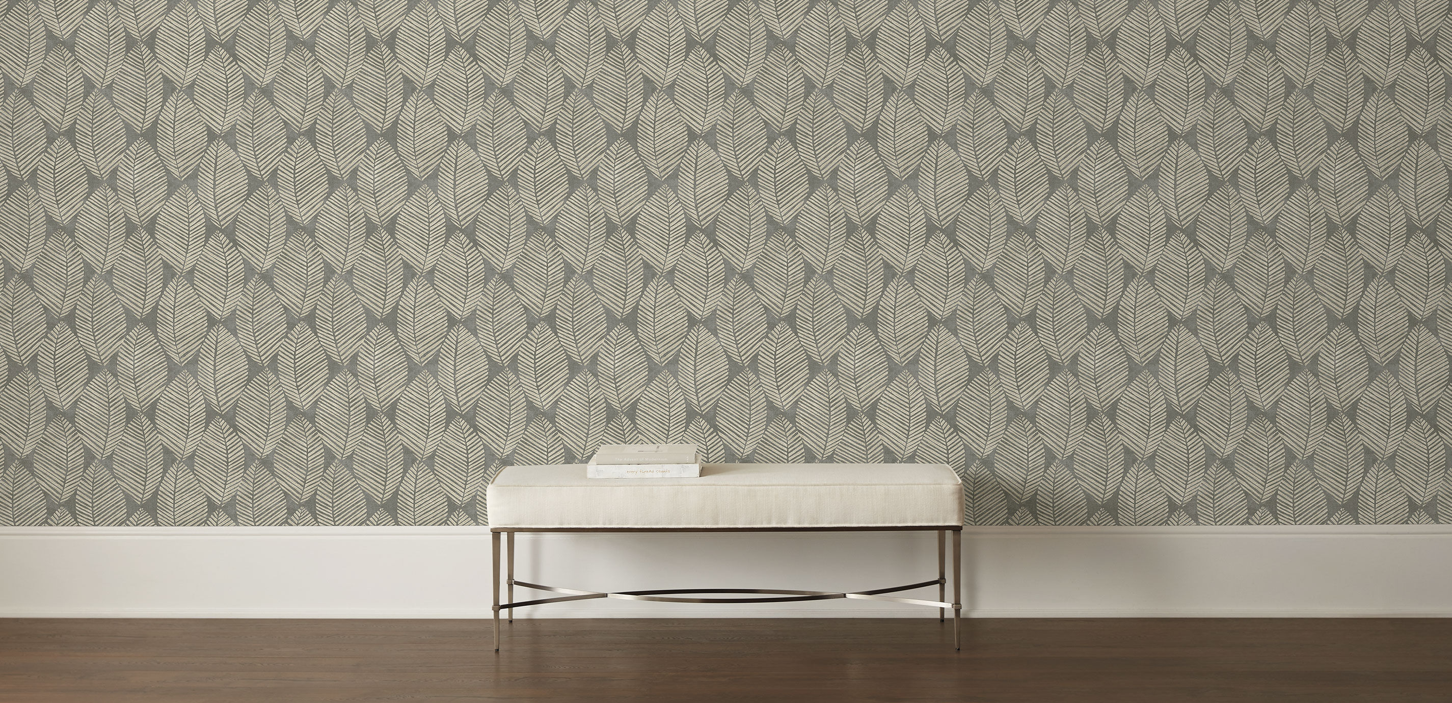 Yvette Leaf Wallpaper_1