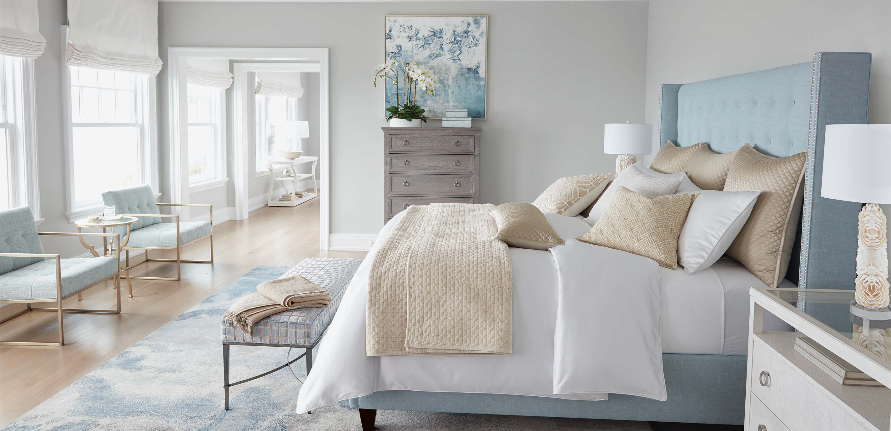 Salena Velvet Coverlet and Sham, Taupe_5