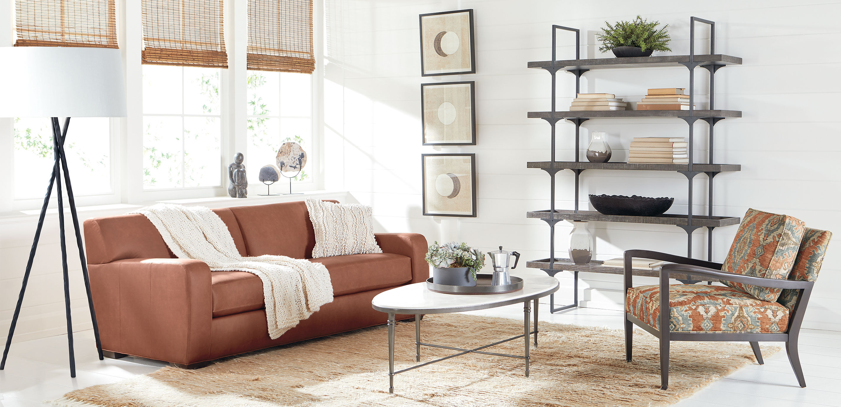 Kellan Modern Leather Club Sofa_5