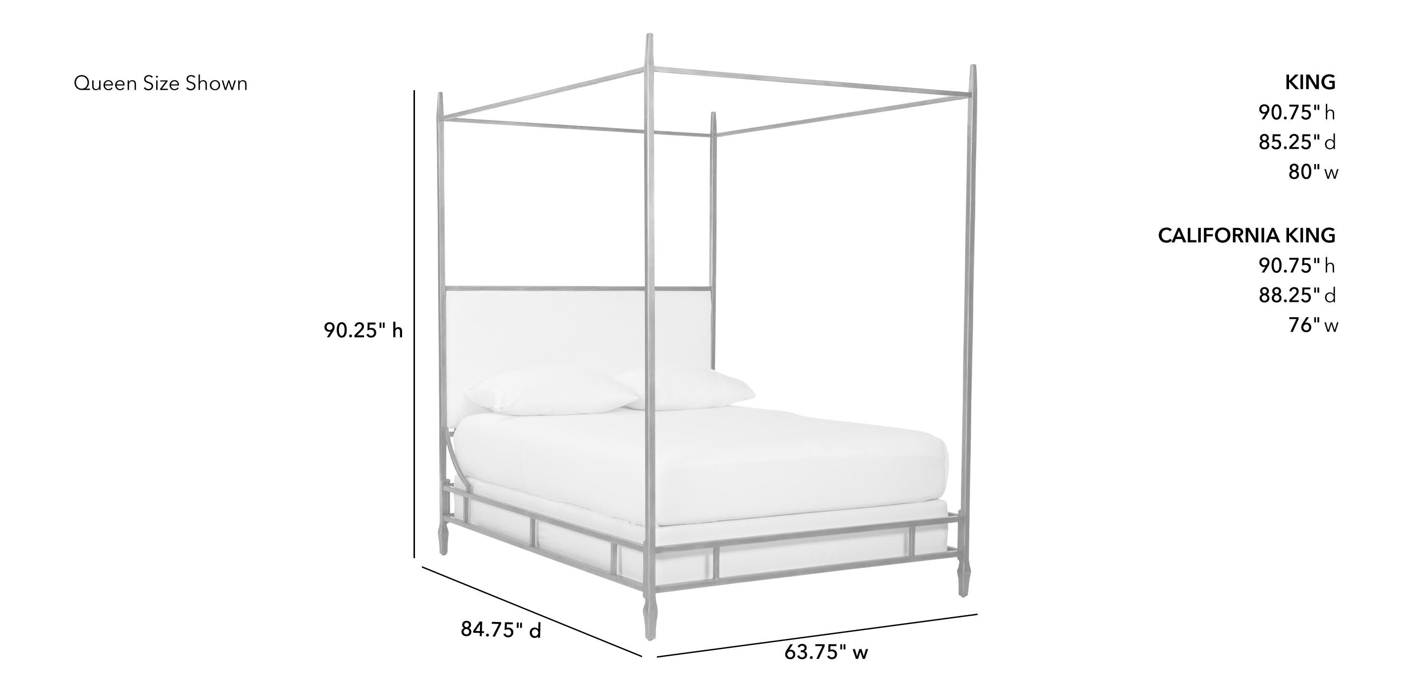 Lincoln Leather Upholstered Poster Bed_1