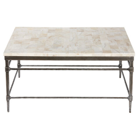 Vida Square Stone-Top Coffee Table image 138342S  127