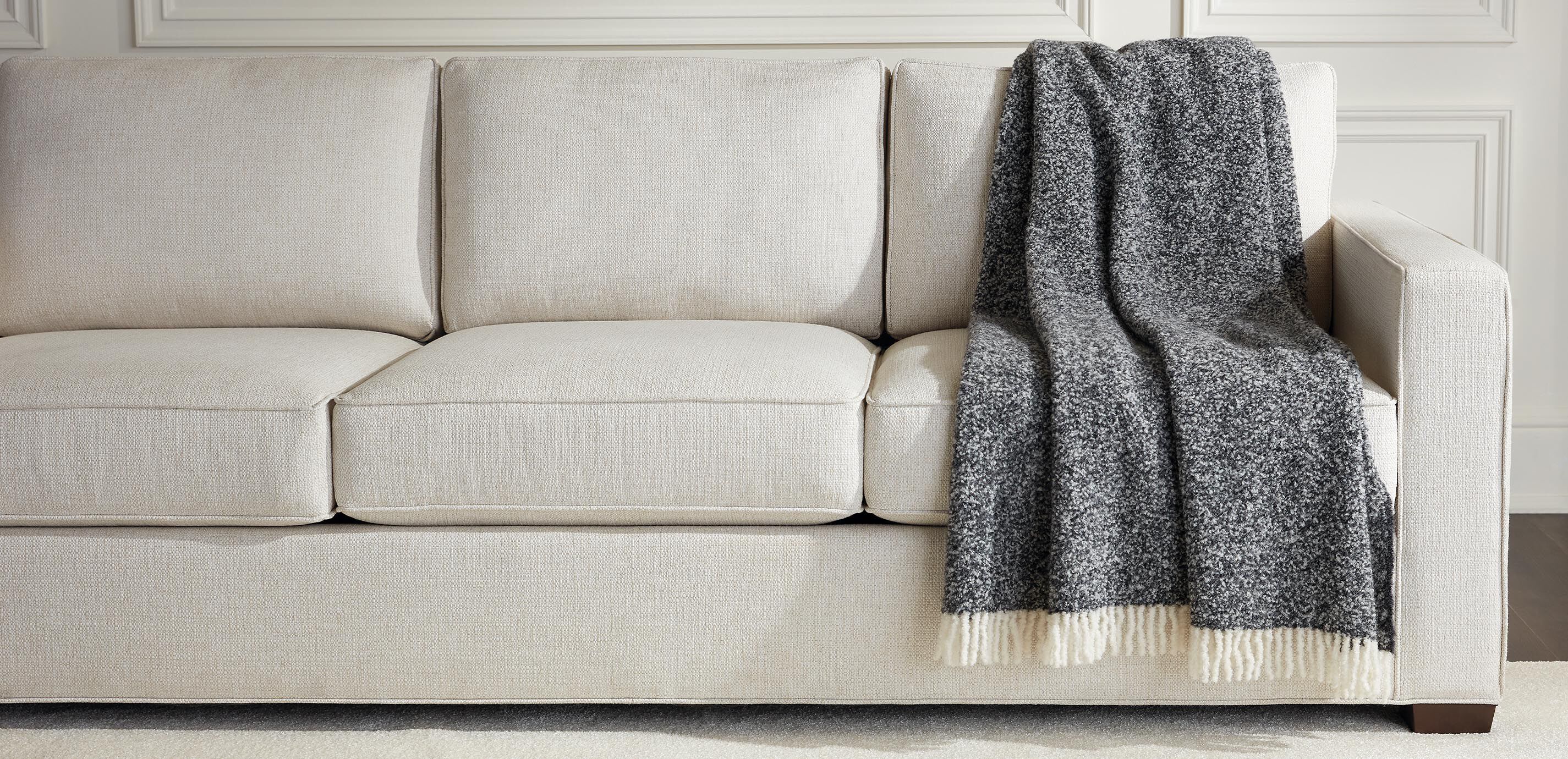 Mixed Boucl&eacute; Alpaca Throw