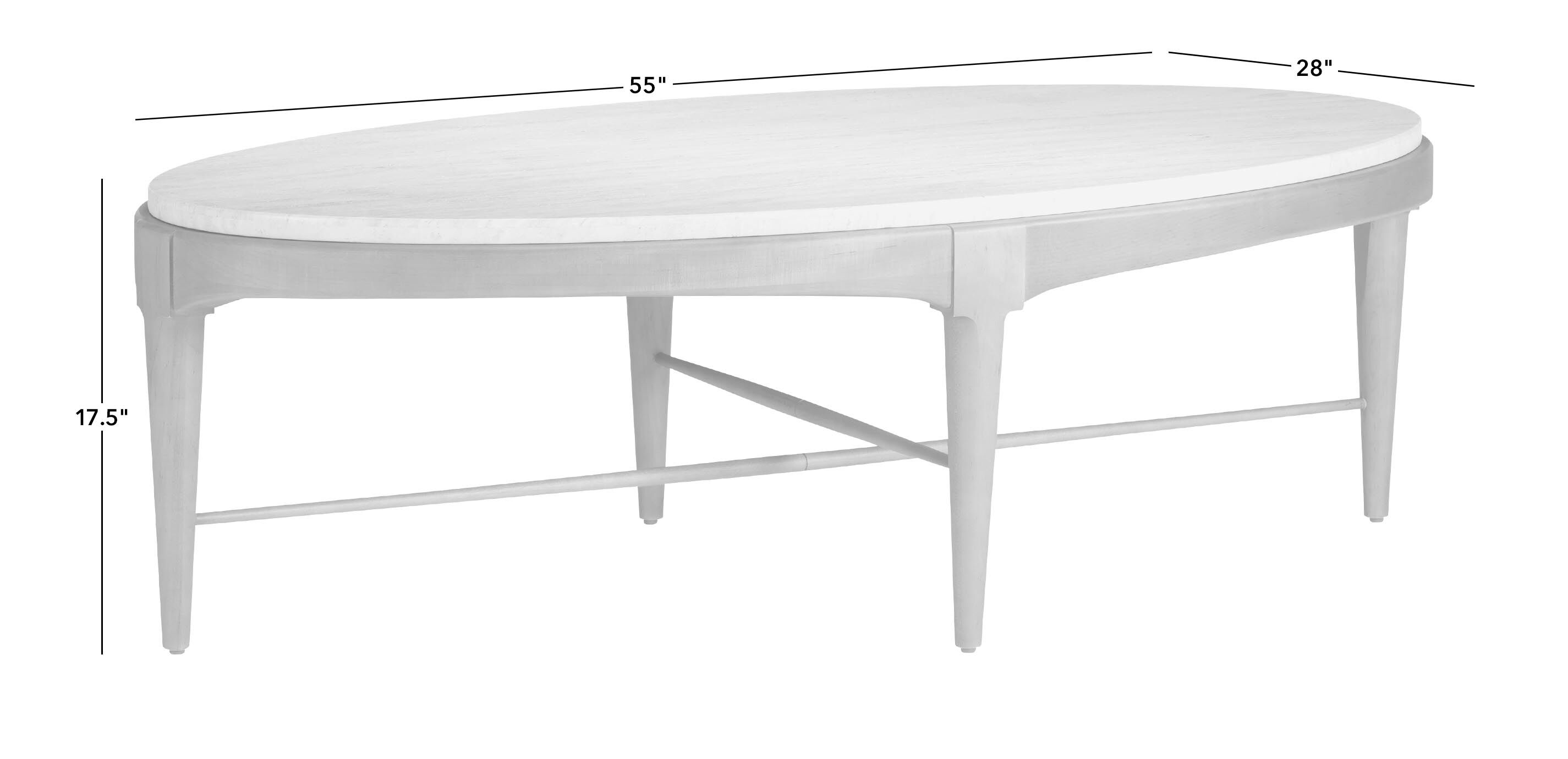 Draper Oval Travertine Coffee Table_2