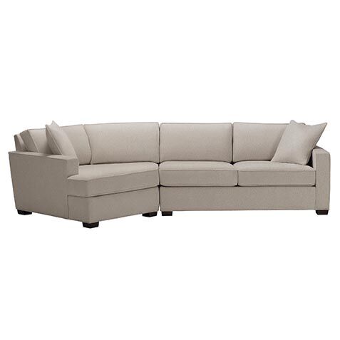 Spencer Track-Arm Two-Piece Sectional with Square Cuddle Chaise image spencerTAcuddlesq