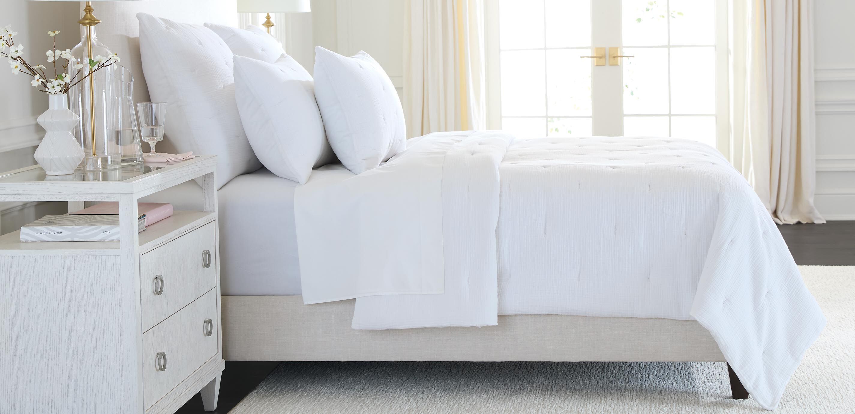 Cotton Gauze Quilted Euro Sham_1