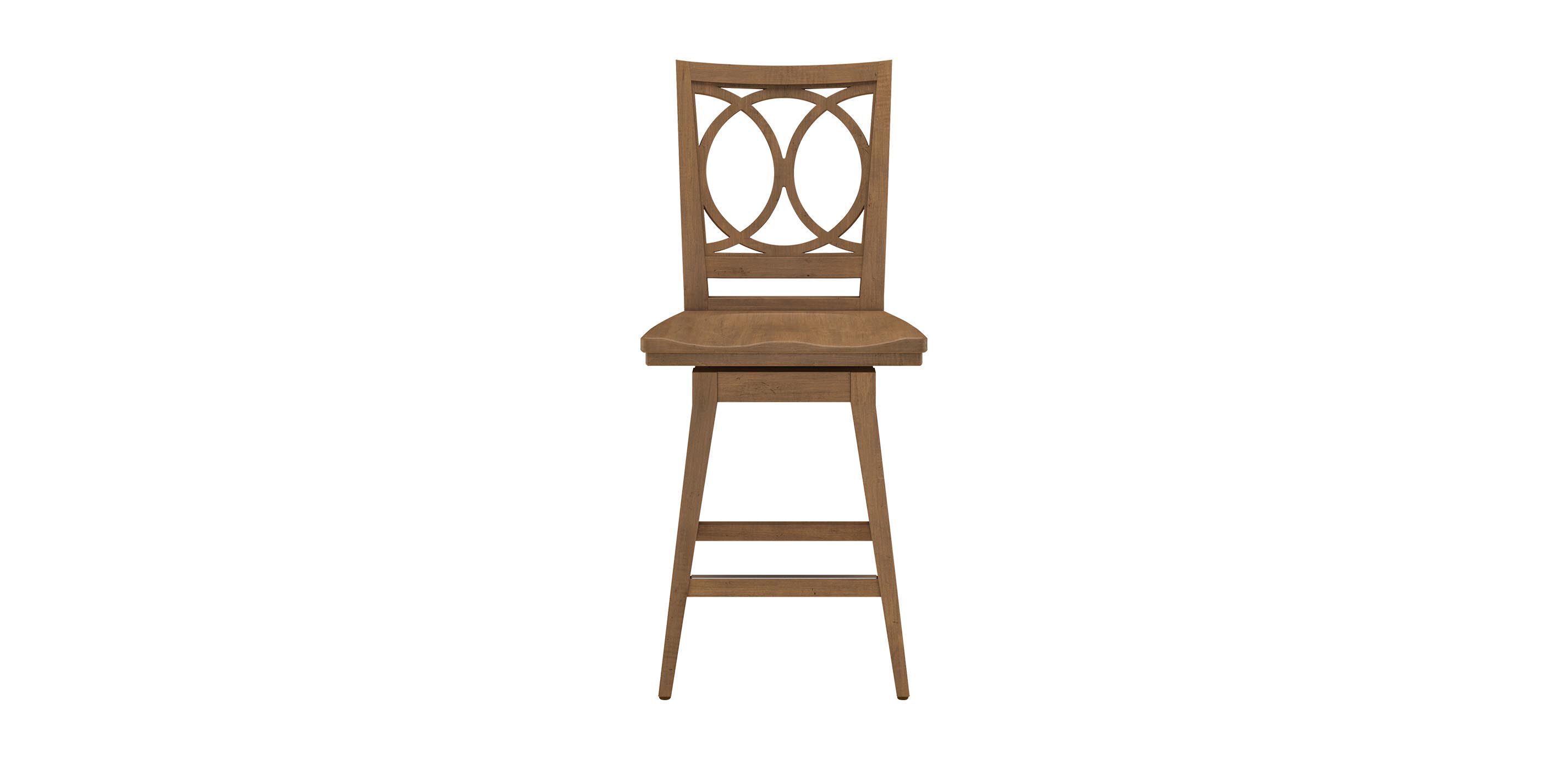 Cyra Swivel Counter Stool, Wood Seat