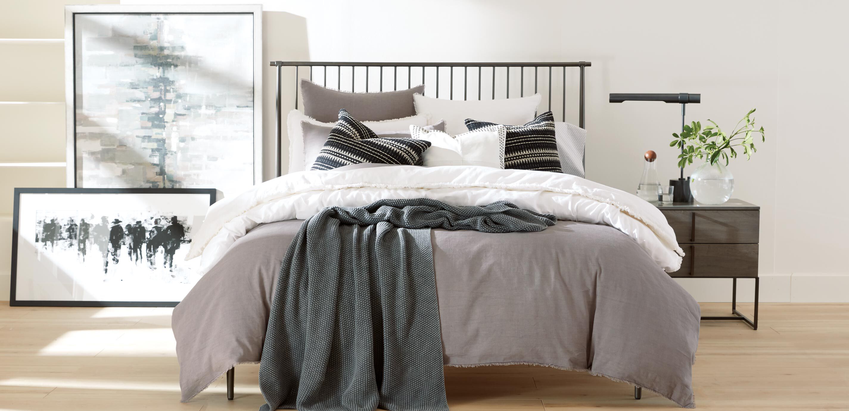 Gray Callyn Duvet Cover and Shams_5